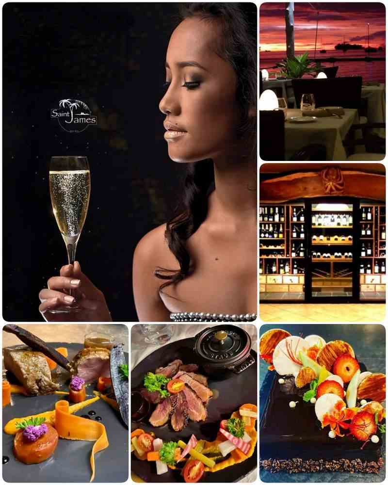 Le restaurant-bar Saint James Bora Bora