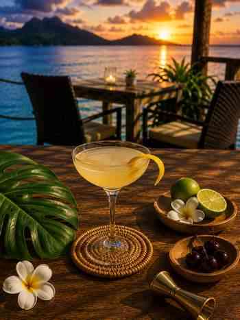 Cocktails classiques au Saint James Bora Bora