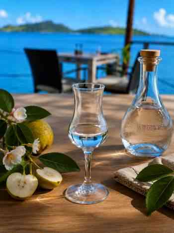 Eaux-de-vie au Saint James Bora Bora