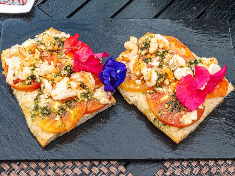 Tartines au bar Saint James Bora Bora