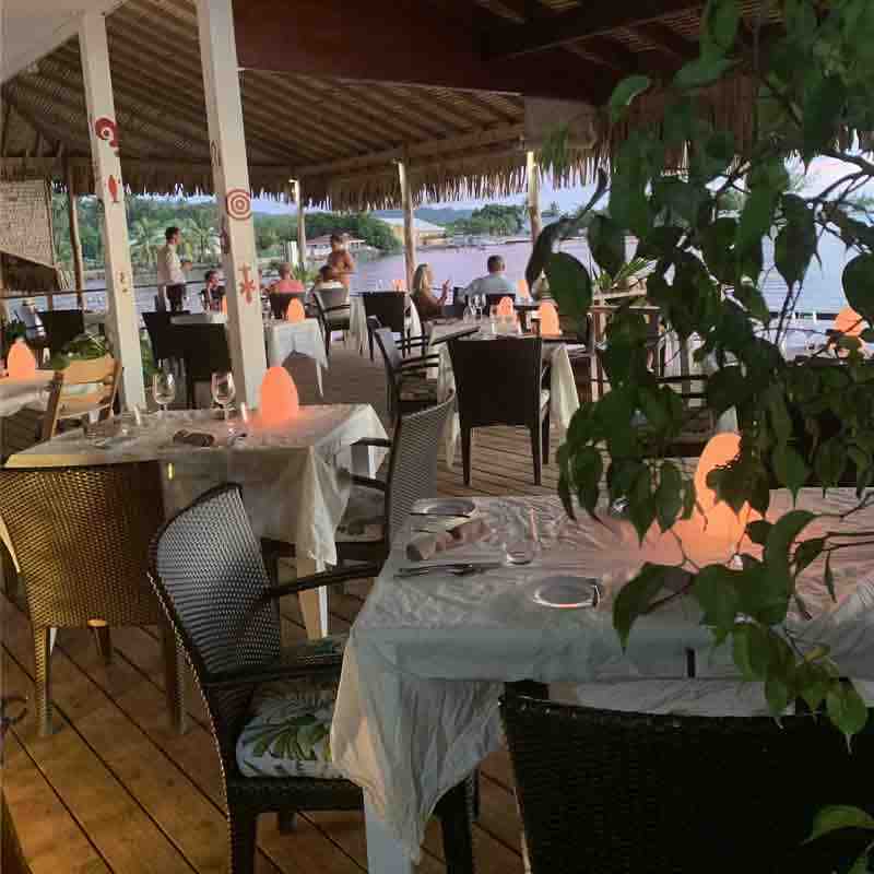 Bora Bora Saint James dinner terrace
