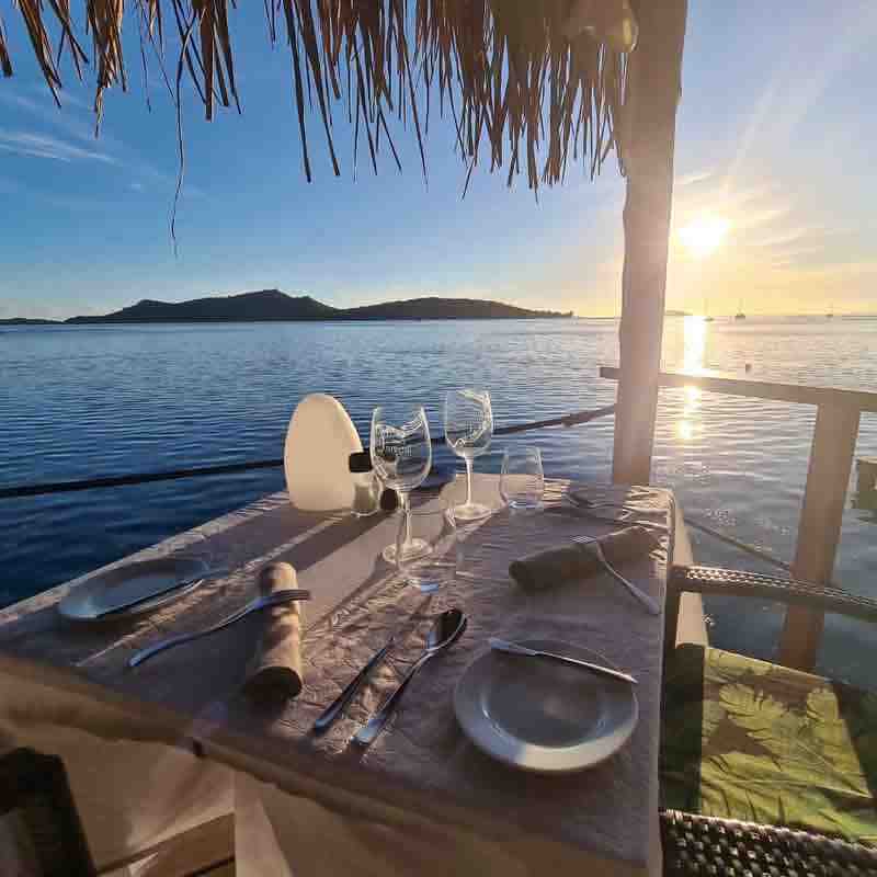 Saint James restaurant sunset dinner