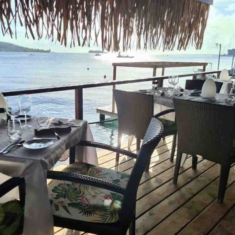 Saint James Restaurant seat lagoon side