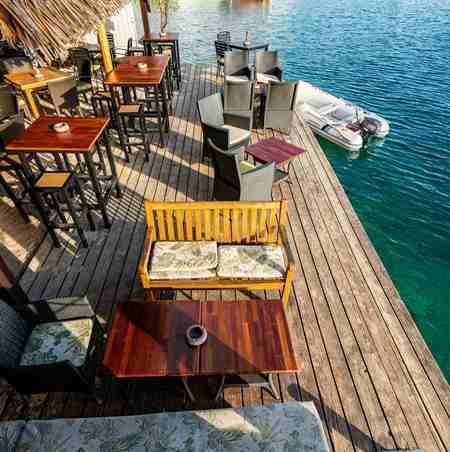 Saint James Bora Bora cocktail bar terrace
